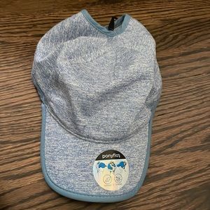 Ponyflo Jenny Flexible Active Heathered Cap ponytail hat